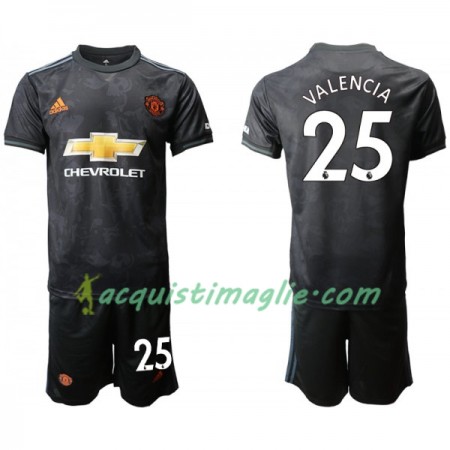 Divisa di Calcio Manchester United VALENCIA 25 Bambino Terza 2019/2020